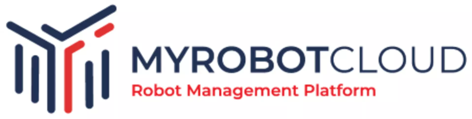 Logo for MyRobot.cloud, a digital twin simulation tool for your palletising solution, by Rocketfarm