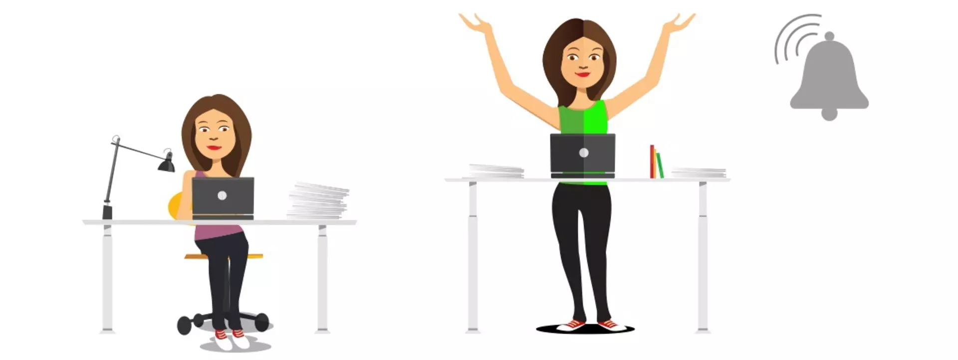 White paper: Reminders help office workers use sit-stand desks