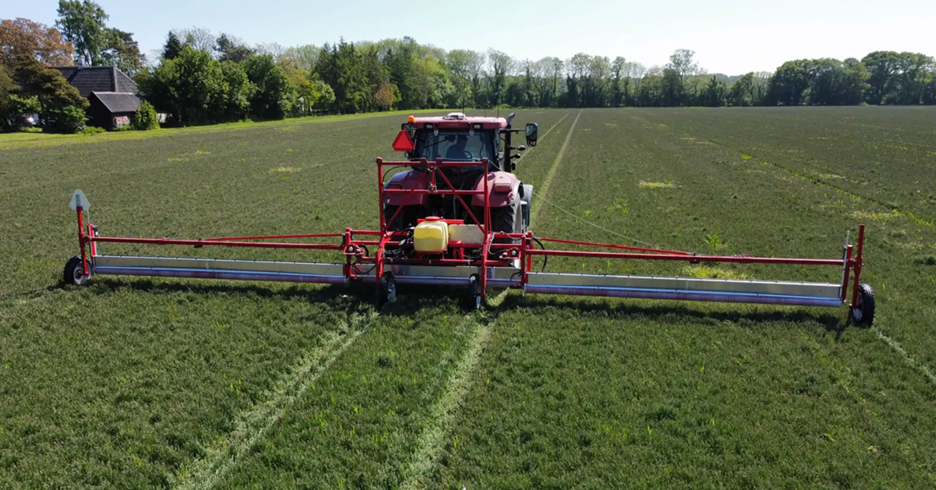 Weed wiper in the field