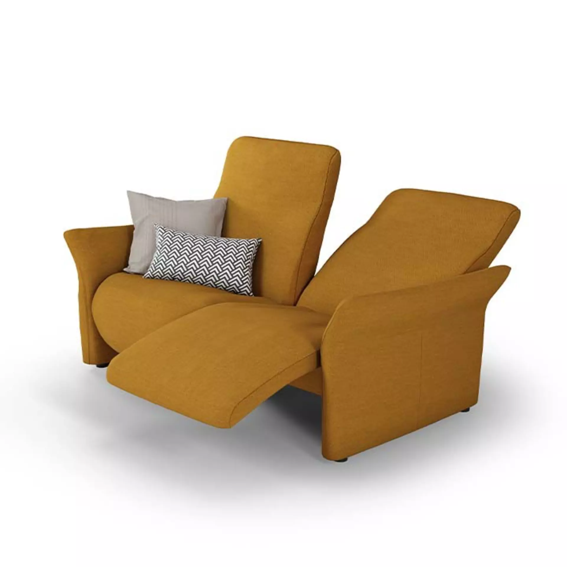 Electric adjustable recliner sofa with la10 actuator system