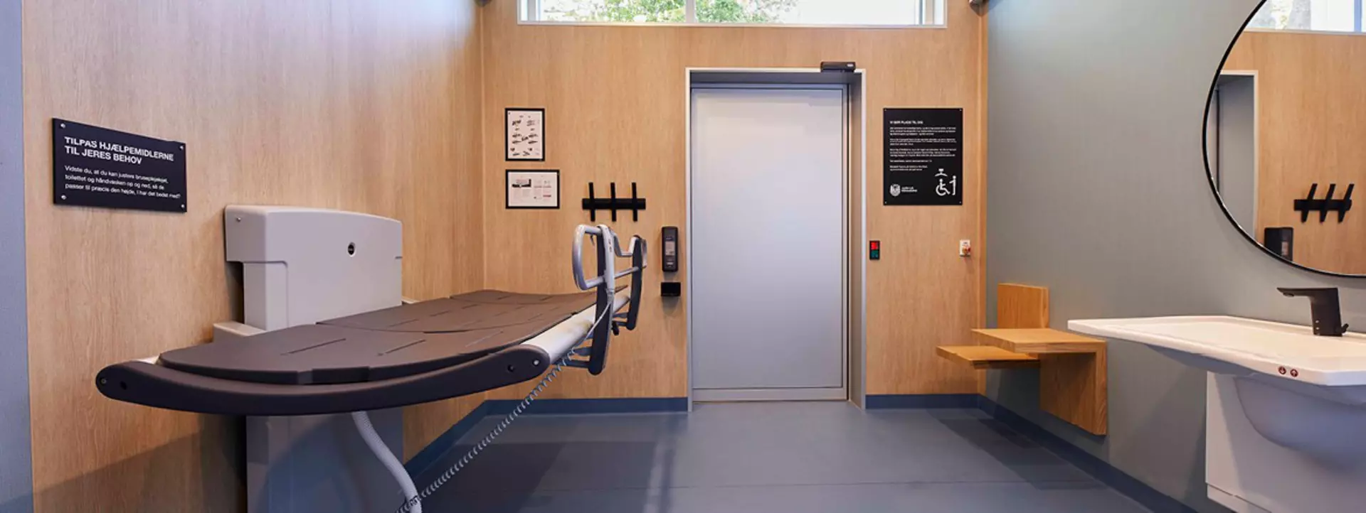 The inside of Pressalit Spaces