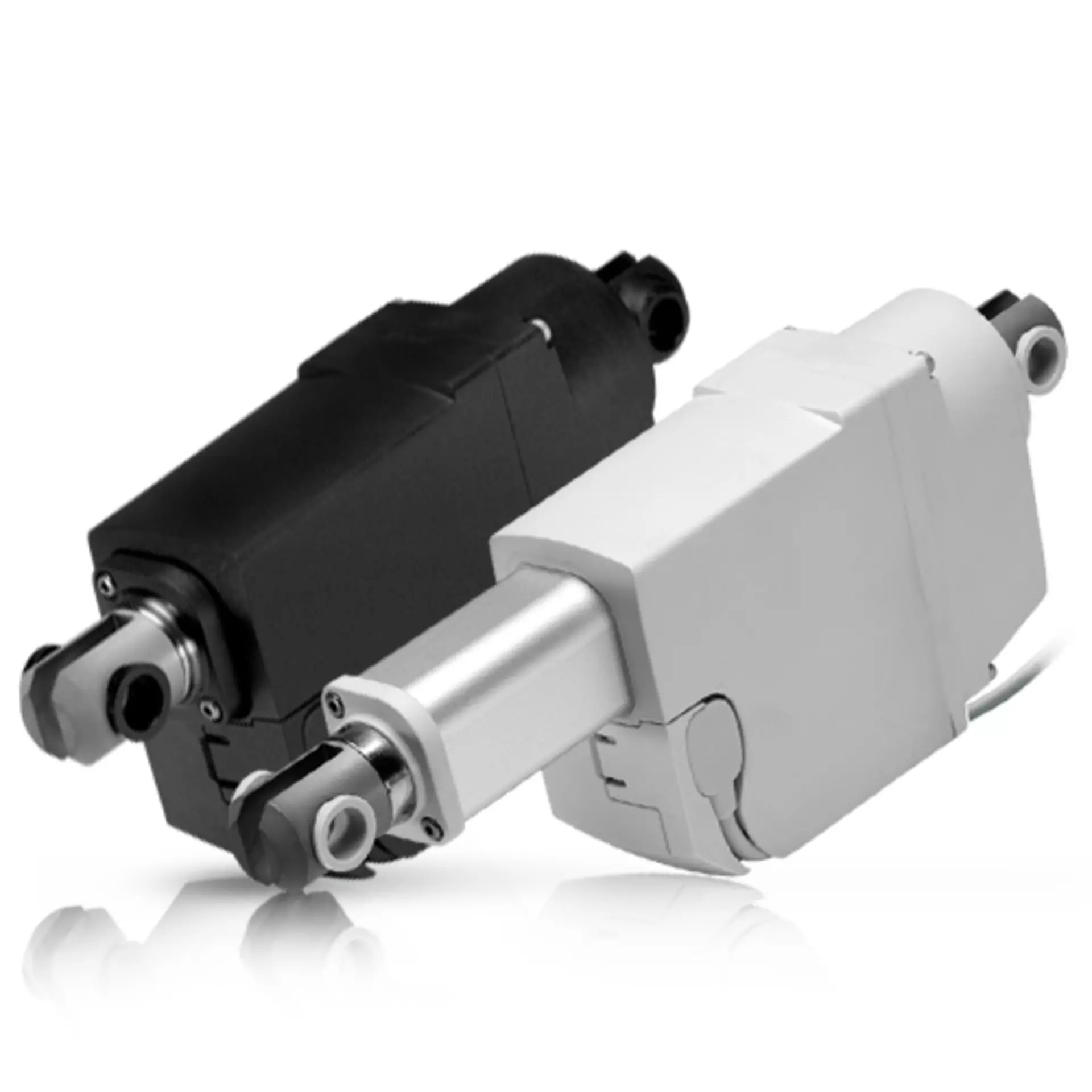 Product image LINAK electric linear actuator LA23 grey and black tilted