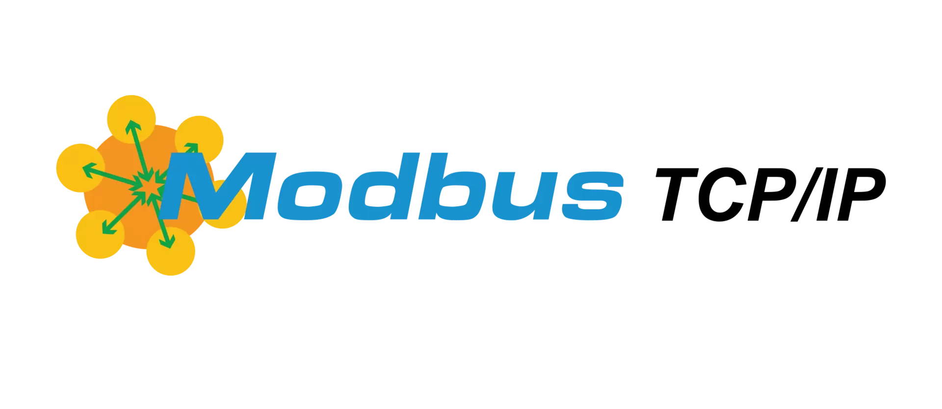Modbus TCP/IP protocol logo – open industrial communication
