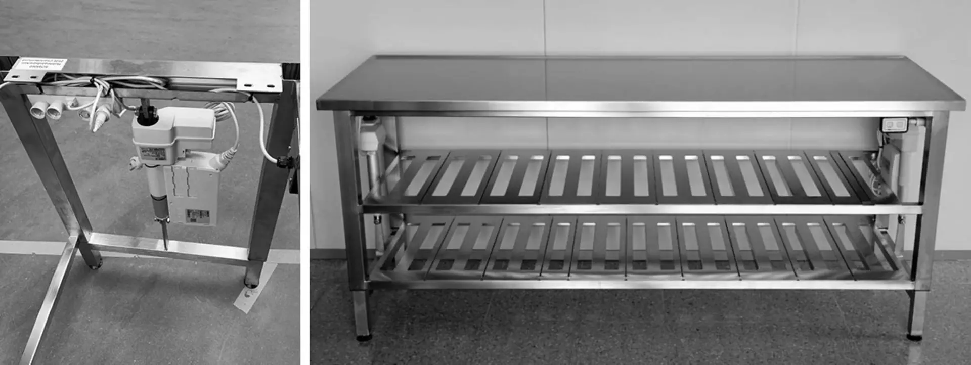 Tables for industrial kitchens