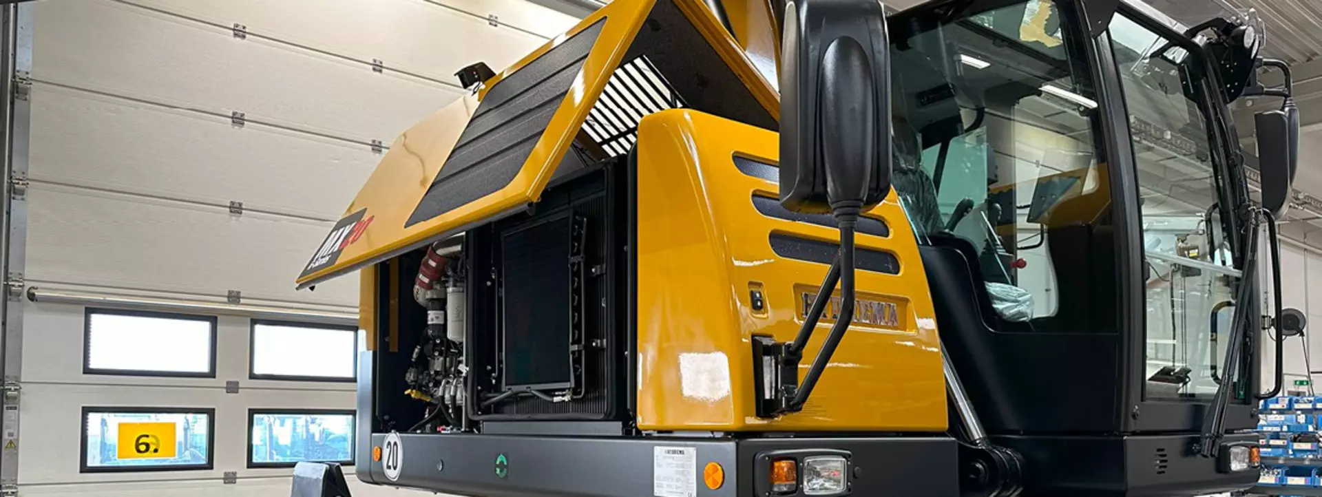 Hydrema wheeled excavator