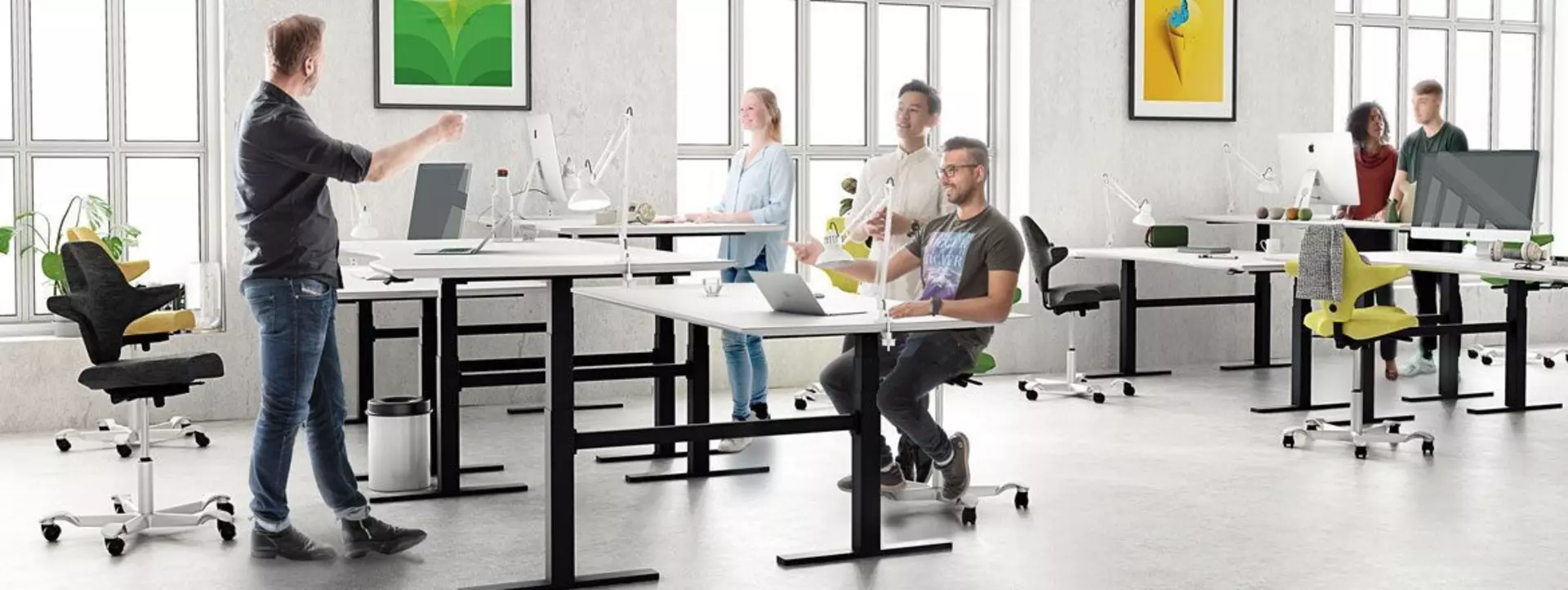 Benching systems for efficient utilisation of space and clean design