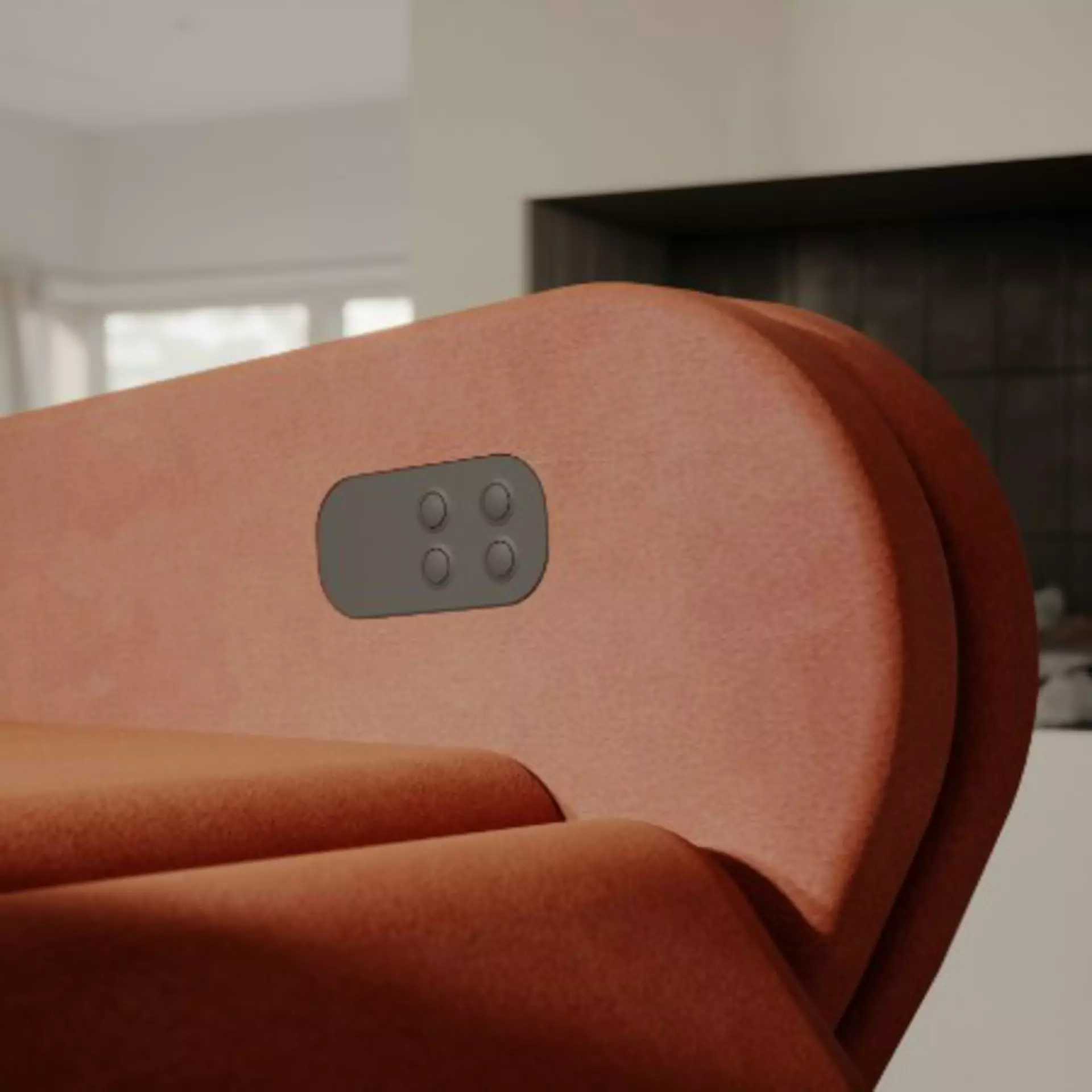 BP20 integrated control panel in adjustable electric recliner