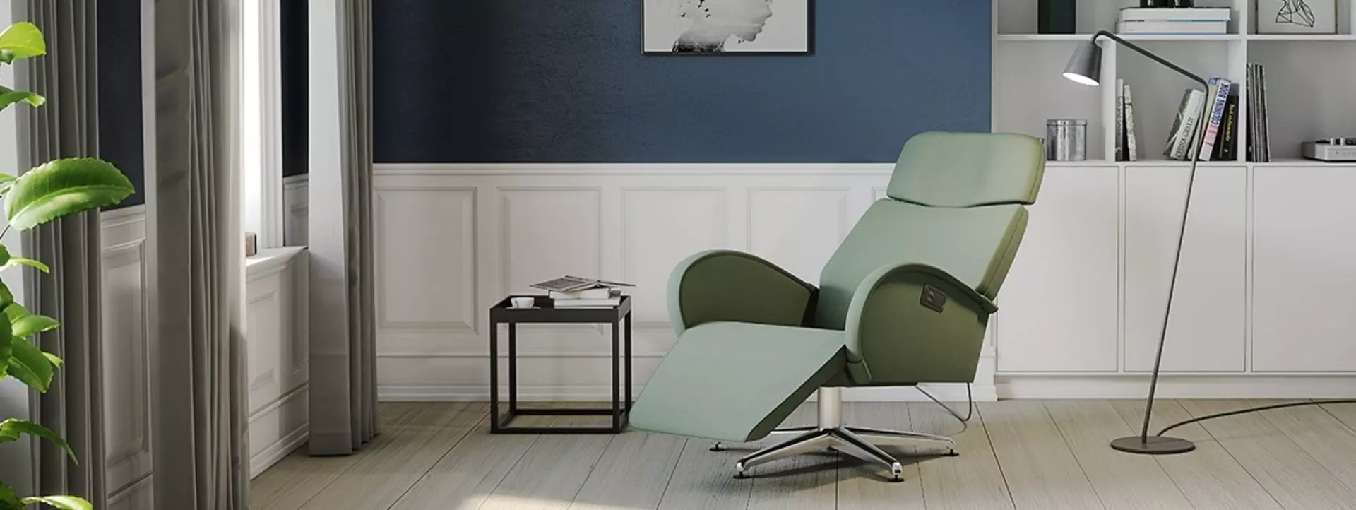 Recliner in a room