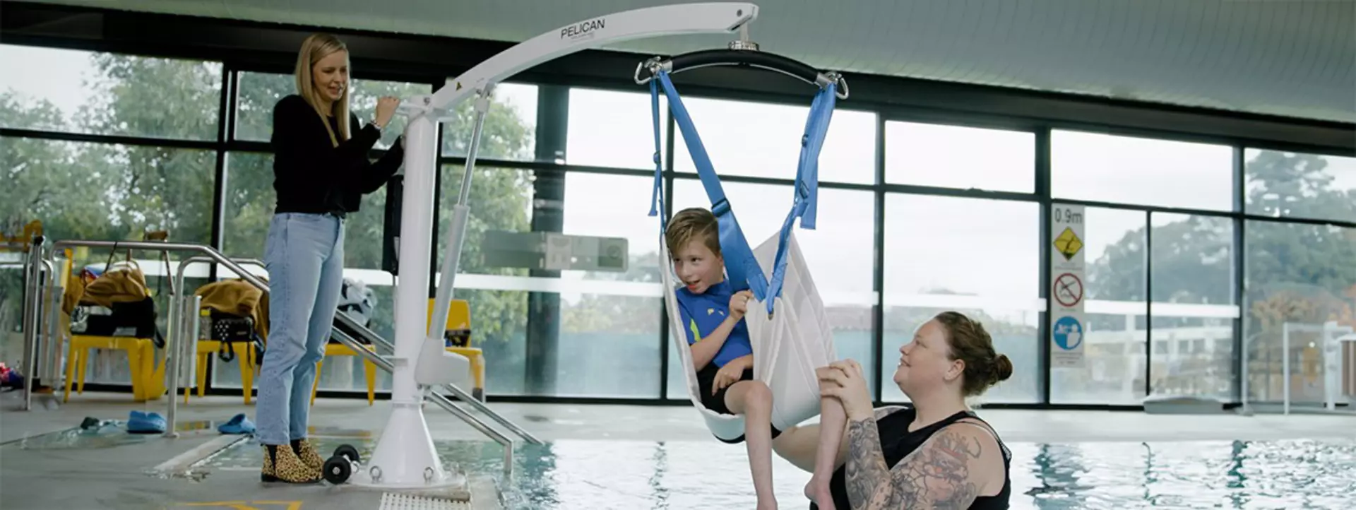 Para Mobility Australian designed and manufactured, Pelican Pool Hoist