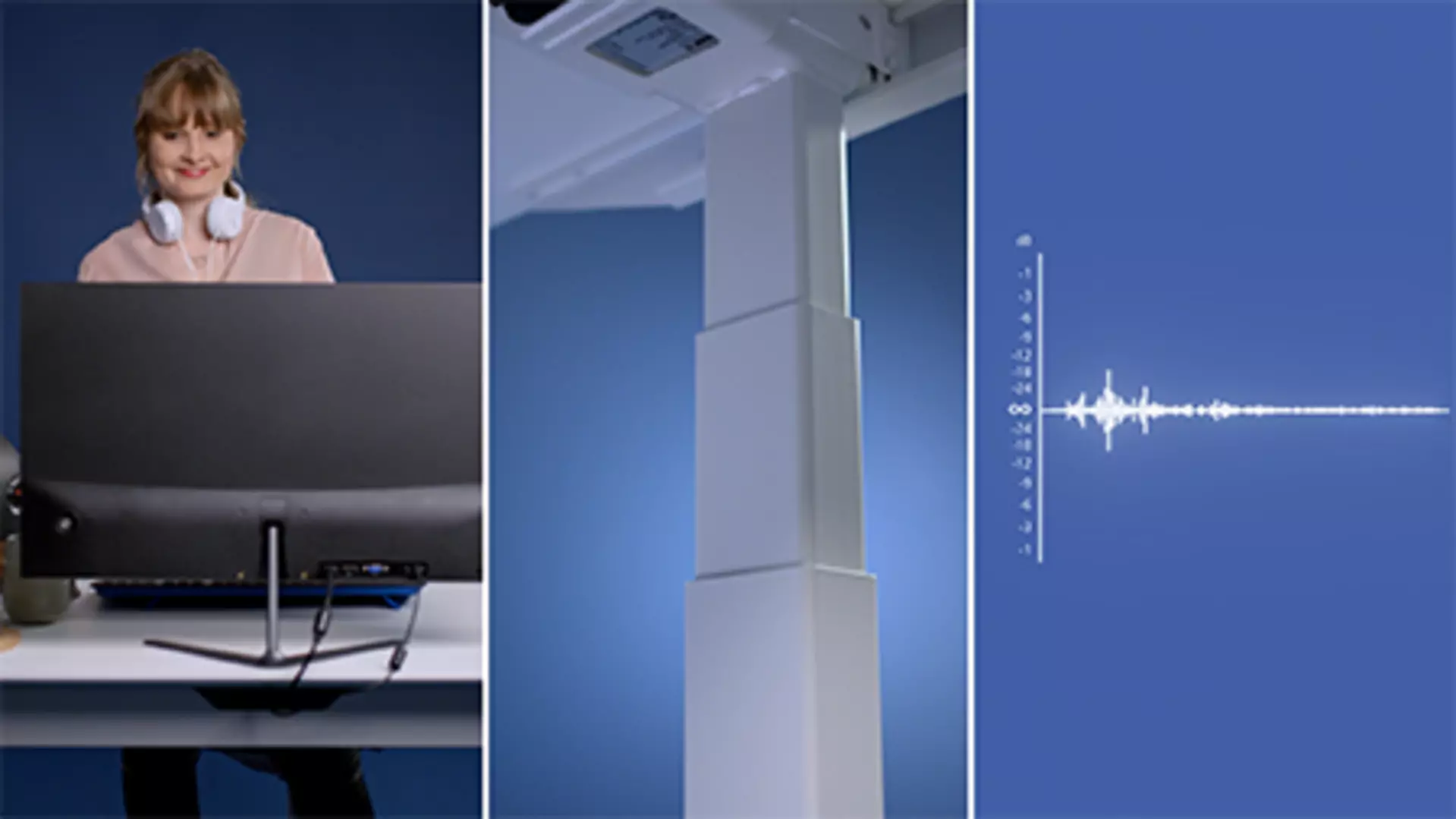 3-stage LINAK® high-speed lifting column for height-adjustable office desk