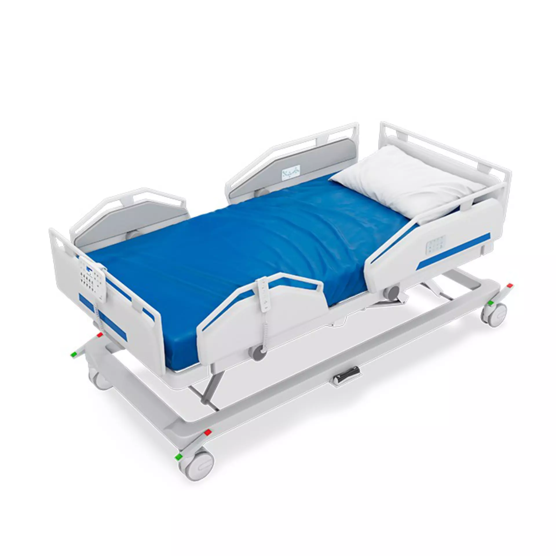 Actuator-powered bariatric bed with LINAK products