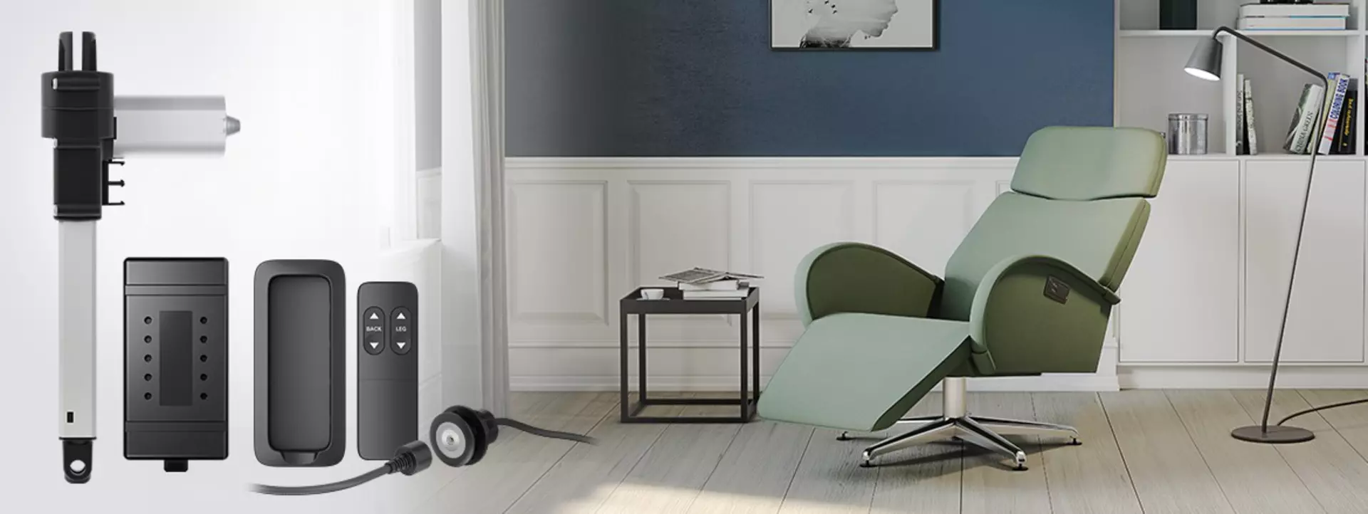Pedestal recliner system