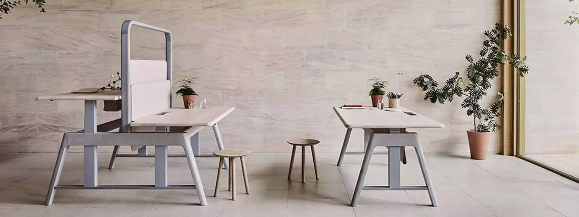 The Sage sit-stand desk and workbench from Benchmark