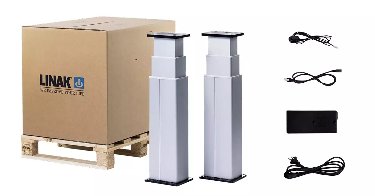 LINAK LC1 Lifting Column Kit for industrial workstations