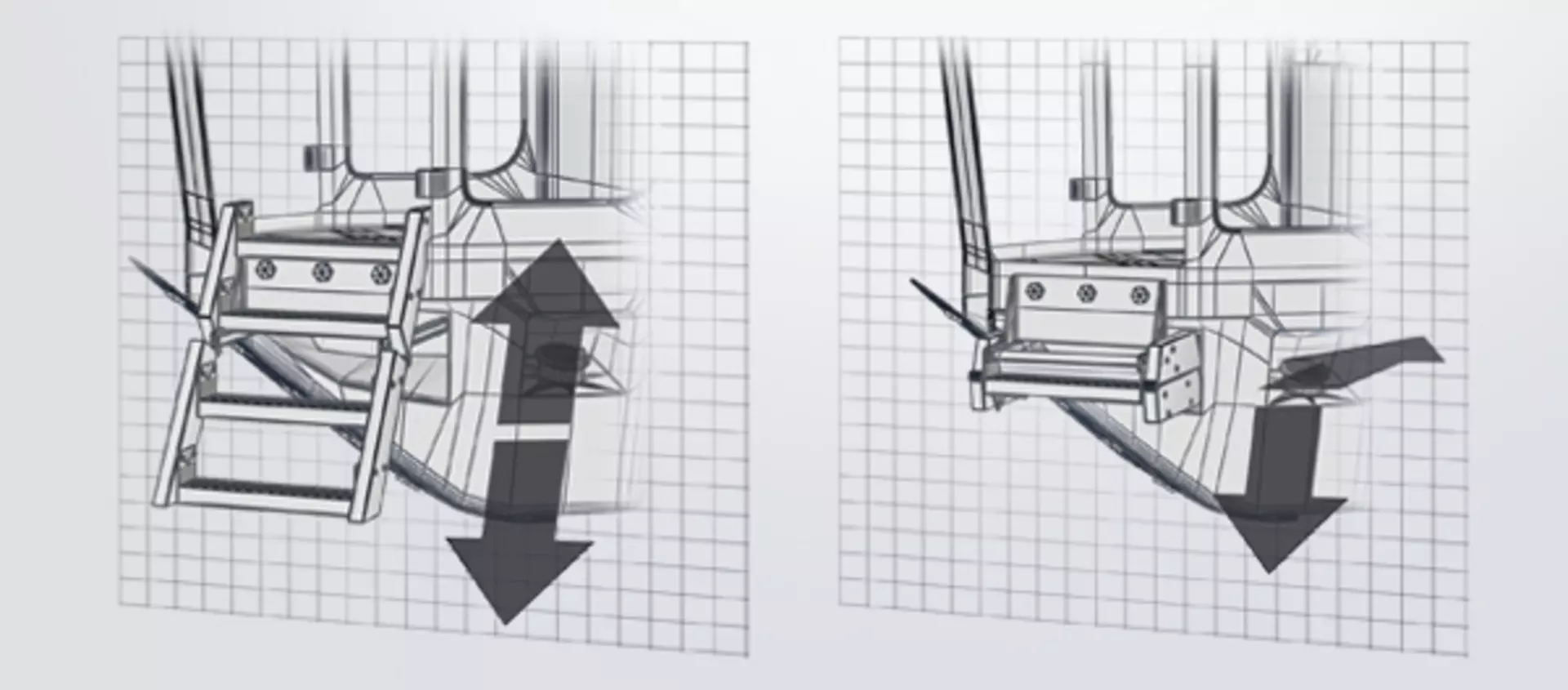 Smart adjustment of ladders in construction machinery improves ergonomics