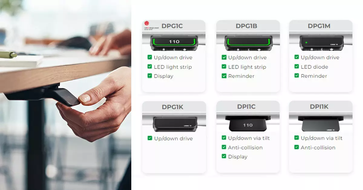 Get started with your standing desk with LINAK components