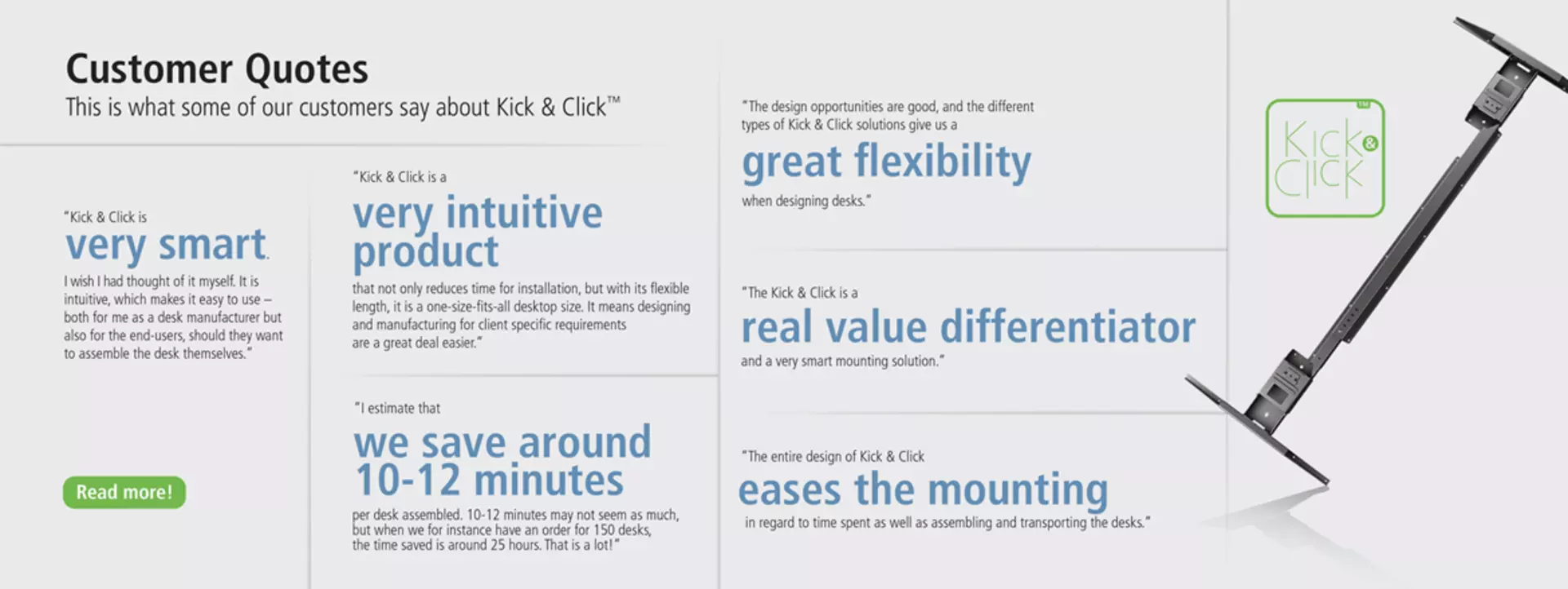 What customers say about Kick & Click