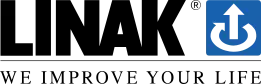 LINAK Logo mit Untertitel - We improve your life