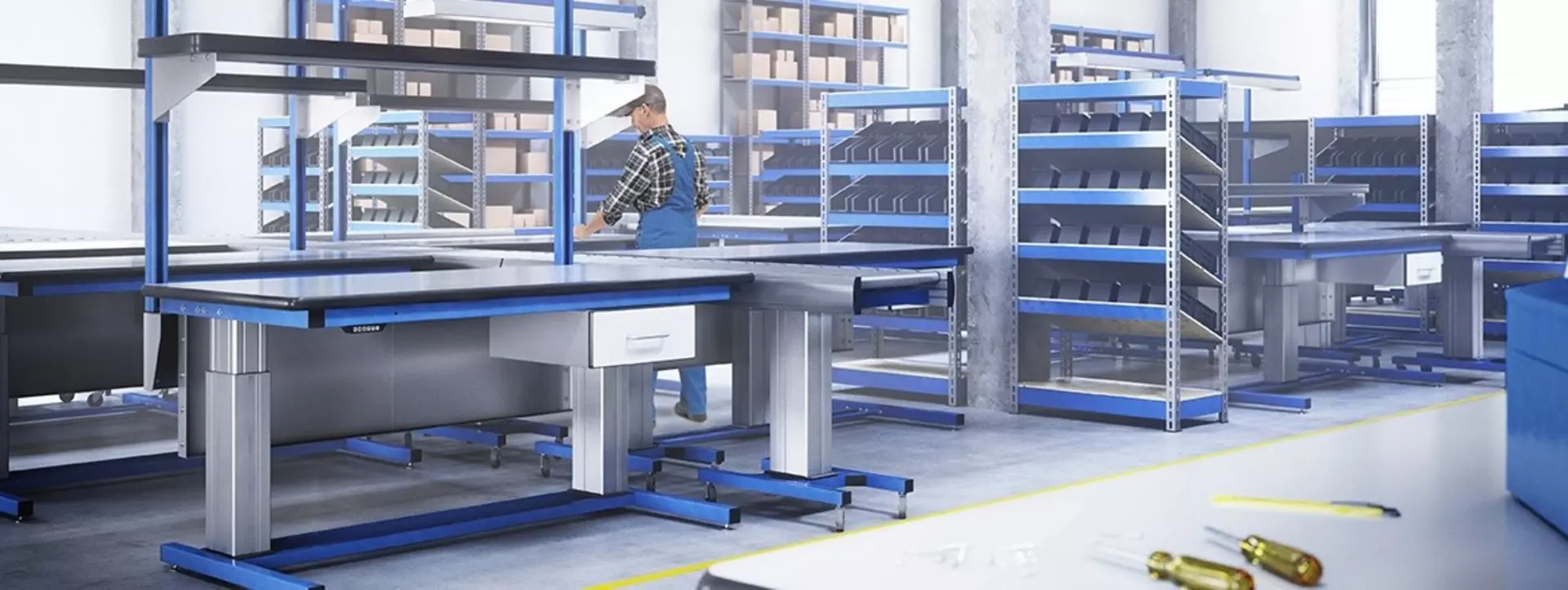 RAU Gmbh: Electrical height adjustment for industrial workstations