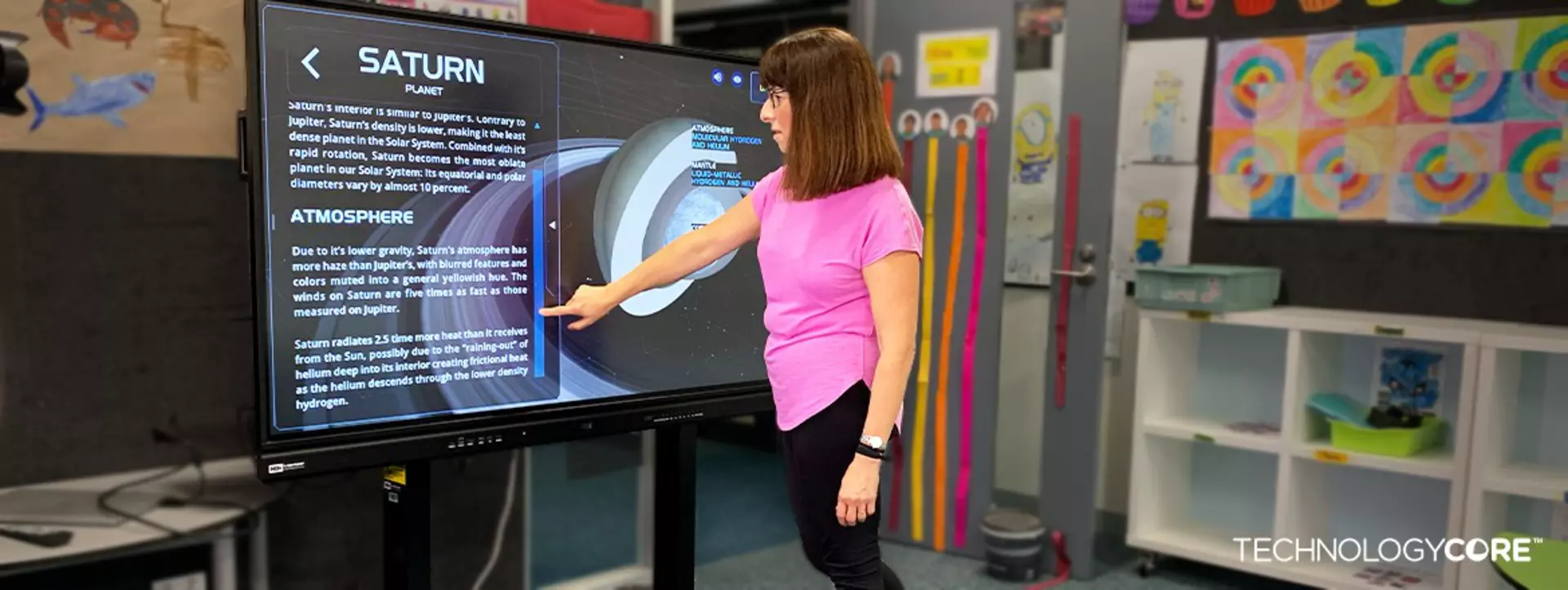 School teachers use TECHNOLOGYCORE mobile trolleys powered by LINAK