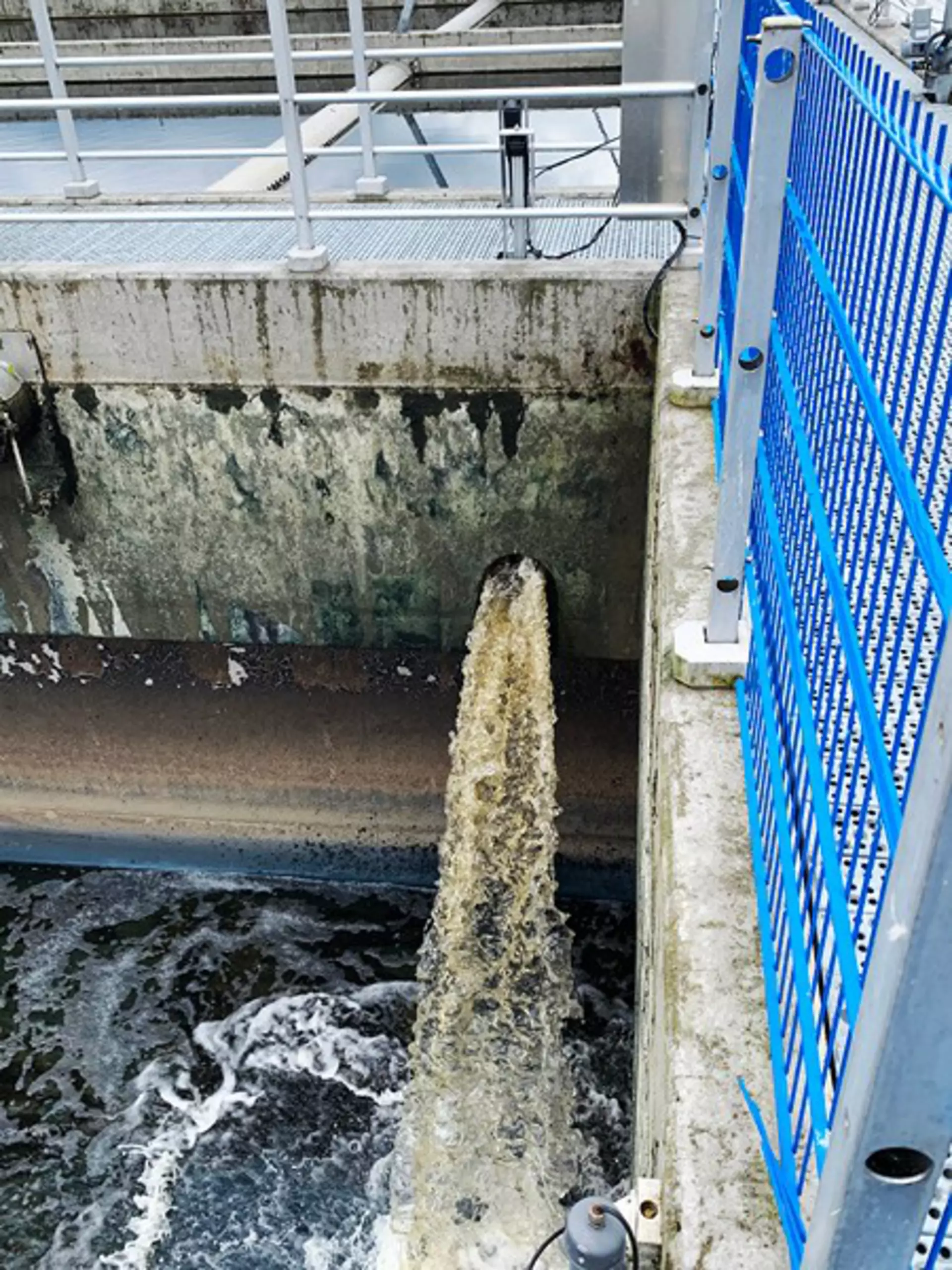 Hole for processed water